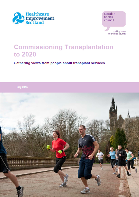 Gathering views from people about transplant services