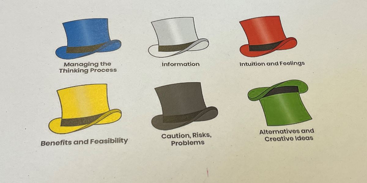 Edward de Bono's 6 thinking hats